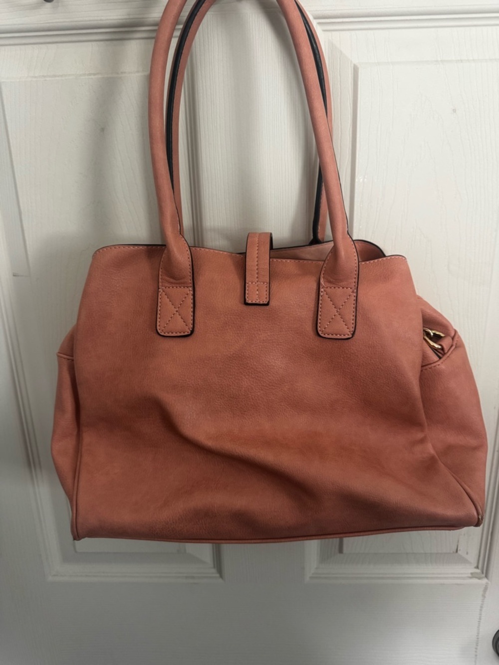 Mellow World Jasmine Convertible Satchel Pink Vegan Leather - Picture 15 of 15